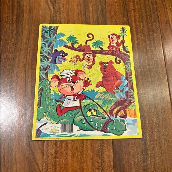Vintage Jungle Monkey Cardboard 16 piece puzzle - Picture 1 of 3